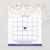 Confetti Theme Baby Showspiel