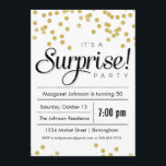 Confetti Überraschung Party Einladung<br><div class="desc">Diese lustige Einladung beinhaltet Glitzer-Look Konfetti,  um das Wort über Ihr ÜberraschungsParty zu bekommen.</div>