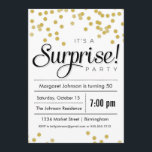 Confetti Überraschung Party Einladung<br><div class="desc">Diese lustige Einladung beinhaltet Glitzer-Look Konfetti,  um das Wort über Ihr ÜberraschungsParty zu bekommen.</div>