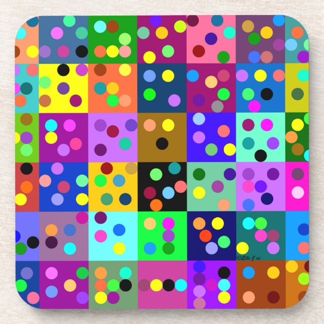 Confetti Untersetzer (Vorderseite)