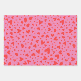 Confetti Valentines Trio Geschenkpapier Set