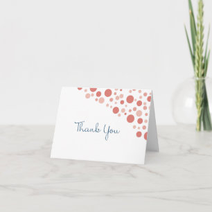 Confetti Vielen Dank Coral Dankeskarte