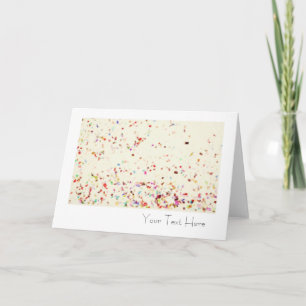 Confetti vierge Carte de voeux toutes les occasion