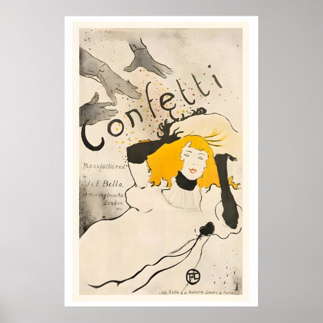 Confetti Vintage Poster by Henri de (Vorne)
