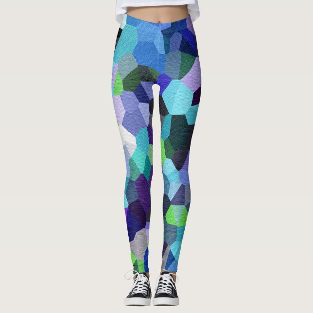 Confetti Violet Blues Leggings (Vorderseite)