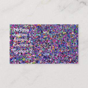 Confetti-Visitenkarte Visitenkarte