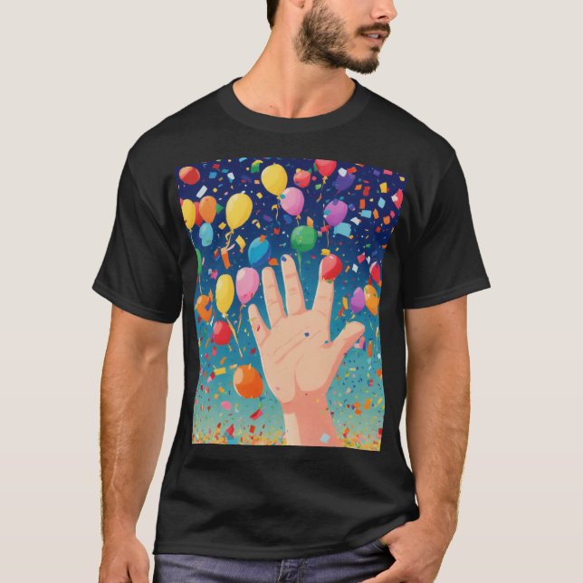 Confetti.Webp-Design T-Shirt (Vorderseite)