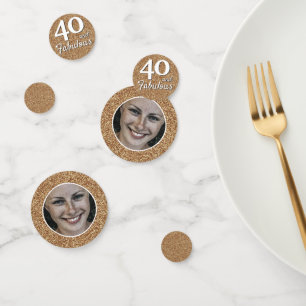 Confettis 40 et fabuleuse Parties scintillant d'or Photo 40e