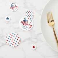 4 juillet Rouge Blanc Bleu Étoiles USA Drapeau Pat
