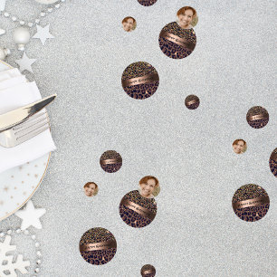 Confettis 50 & Fabuleux Anniversaire leopard nom de glam mot