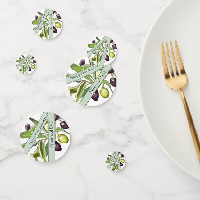 Confettis 59e anniversaire du Mariage Olive (Groupe)