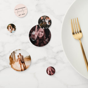 Confettis Ajouter des photos de votre famille 5 images perso
