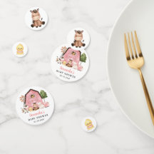 Animaux de la ferme, Animaux mignons, Grange rose,