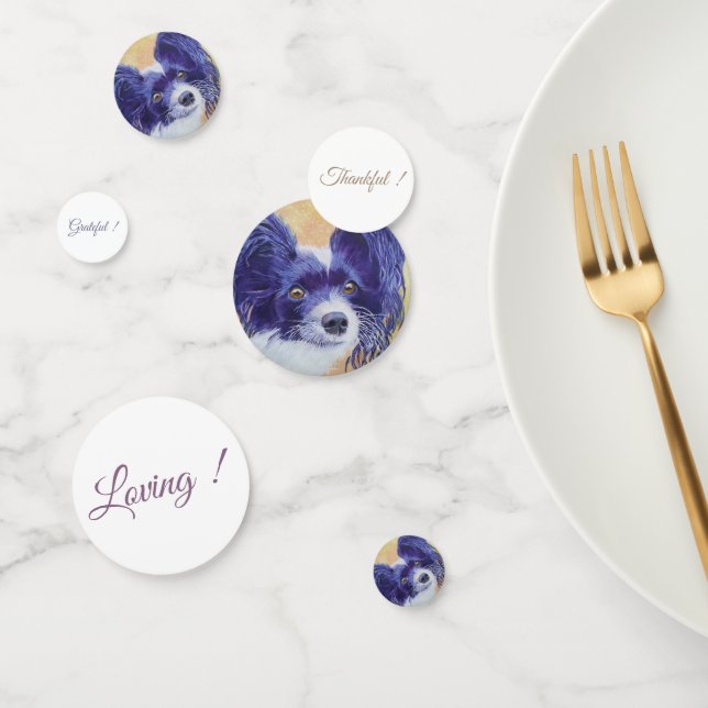 Confettis Anniversaire de Papillon Puppy (Groupe)