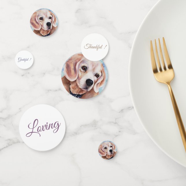 Confettis Anniversaire du beagle Puppy (Groupe)