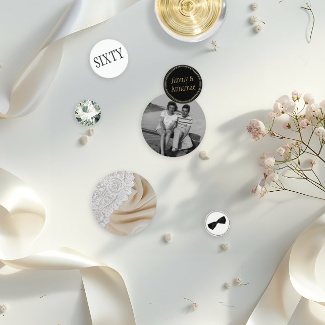 Confettis Anniversaire du Mariage de diamant (Créateur téléchargé)