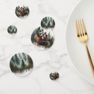 Confettis Aquarelle Oears Rustic Wilderness Mariage