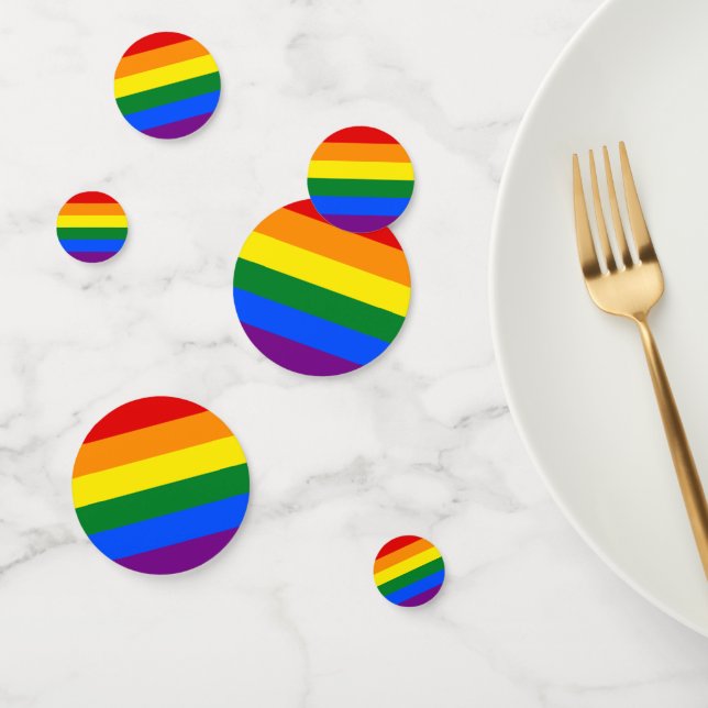 Confettis Arc-en-ciel LGBT Pride (Groupe)
