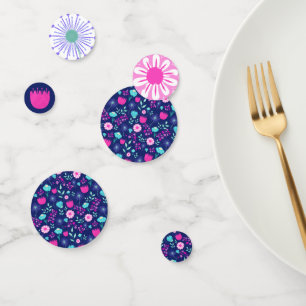 Confettis Arrière - plan à motif floral mignon