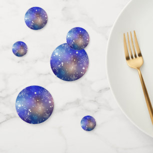 Confettis Arrière - plan de flocon de neige brillant de Noël