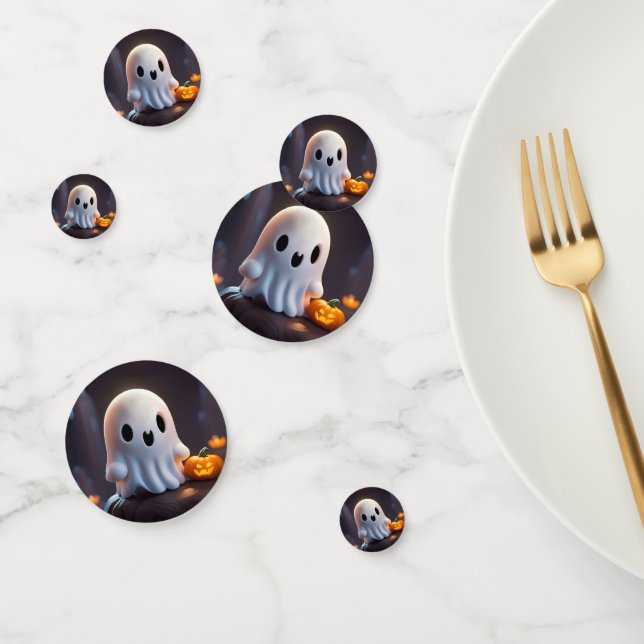 Confettis Baby Ghost Déplaisant mignon caractère Halloween (Groupe)