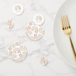 Confettis Baby shower arc-en-ciel Cute Pastel Watercolor