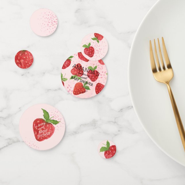 Confettis Baby shower Berry Sweet Strawberry (Groupe)