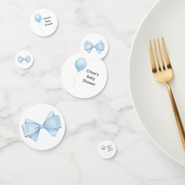Confettis Baby shower Bleu (Groupe)