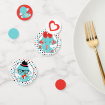 Baby shower Blue Elephant Polkadot