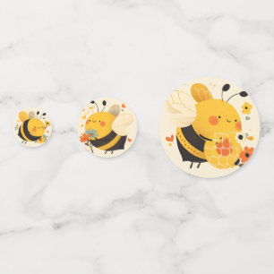 Confettis Baby shower d'abeilles miel