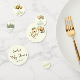 Confettis Baby shower d'aventures aux ours flottants
