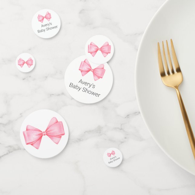 Confettis Baby shower de boule rose (Groupe)
