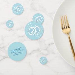 Confettis Baby shower d'illustration mignonne Blue Baby Boy'