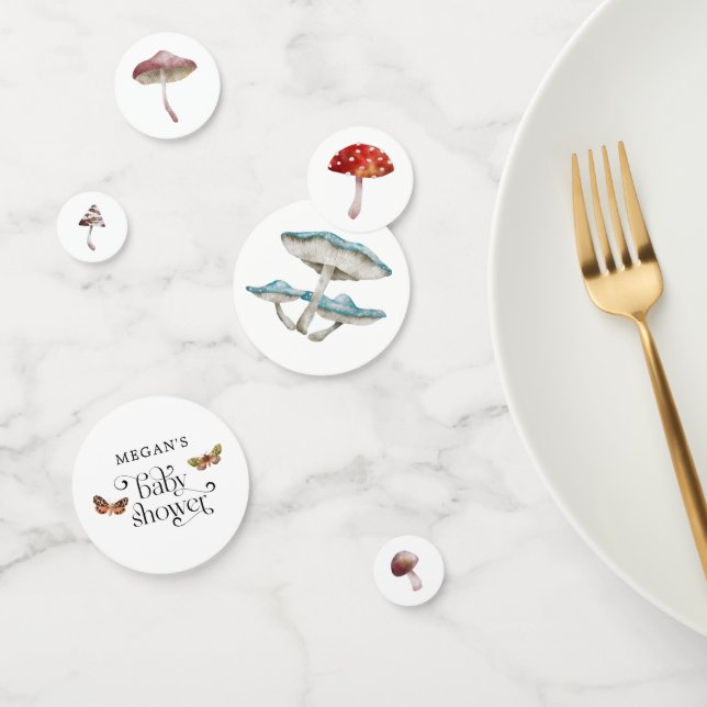 Confettis Baby shower du champignon Boho (Groupe)