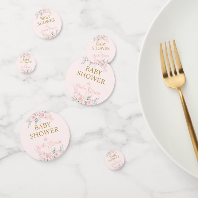 Confettis Baby shower fille (Groupe)