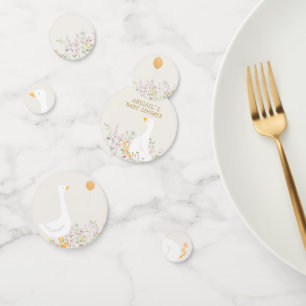 Confettis Baby shower Jumeaux Fleur sauvage de l'oie d'aquar