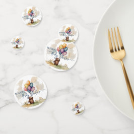 Confettis Baby shower neutre de l'ours