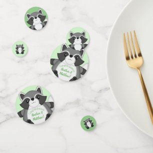 Confettis Baby shower Raccoon