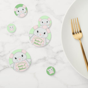 Confettis Baby shower souris
