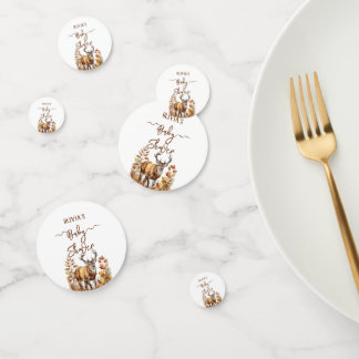 Confettis Ballons de Baby shower de cerfs de bois d'automne