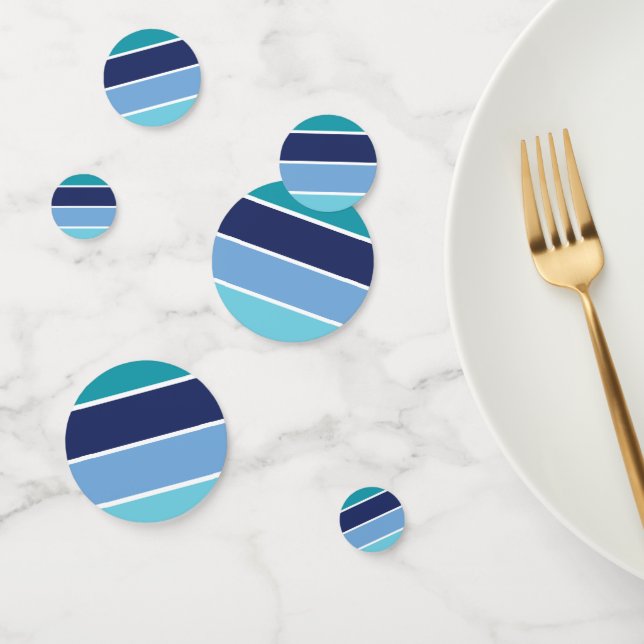 Confettis Bandes bleues (Groupe)