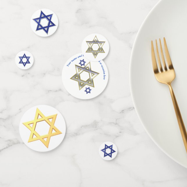 Confettis Bar Mitzvah ou Bat mitzvah (Groupe)