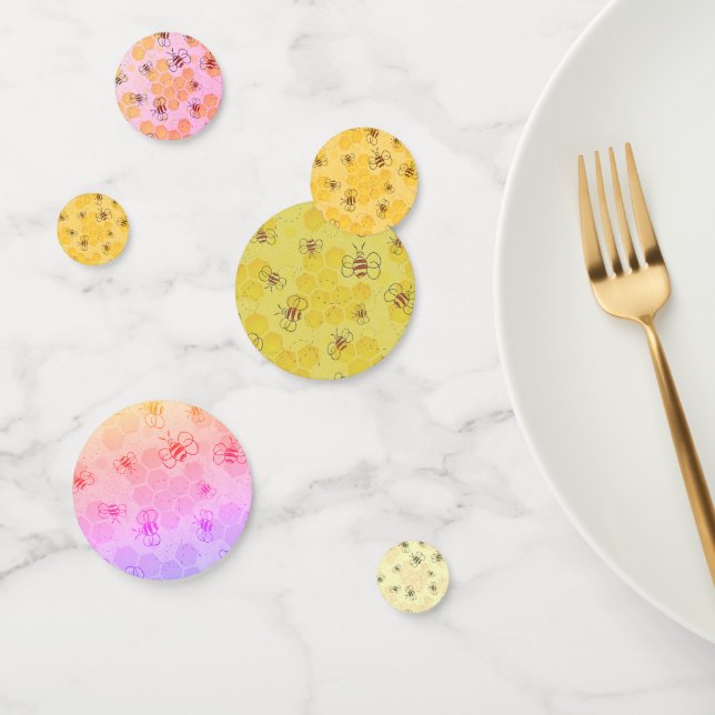 Confettis Bee Buzzing Honey Bees mignonne (Groupe)