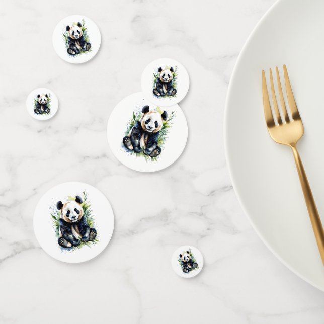 Confettis Belle aquarelle Panda Bear (Groupe)