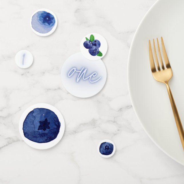 Confettis Berry First | 1er anniversaire | Blueberry | Parti (Groupe)