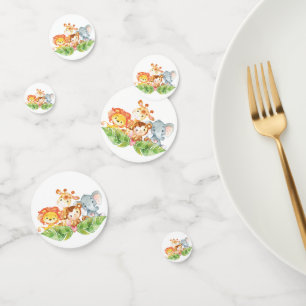 Confettis Bienvenue Baby shower Safari Jungle