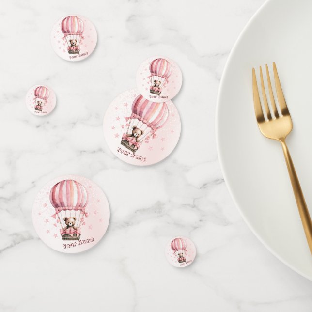 Confettis Blonde en Teddy Bear Rose Cute Hot Air (Groupe)
