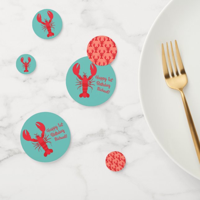 Confettis Boule de homard Anniversaire Fête Enfants mignons (Groupe)