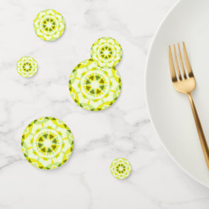 Confettis Bright Yellow Green Star Baby shower de révélation