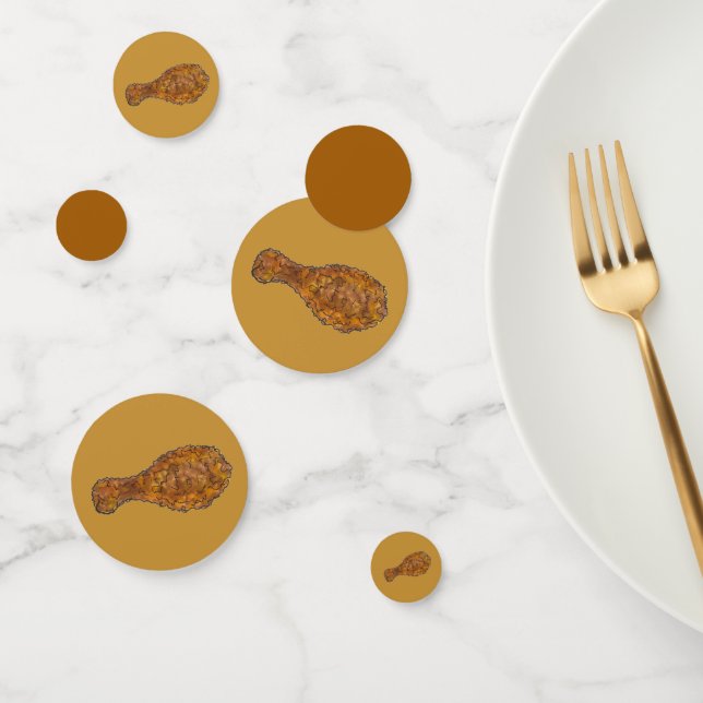 Confettis Briser une jambe de poulet frit de batte de l'âme  (Groupe)